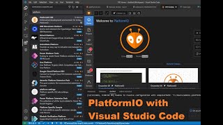 PlatformIO installation with Visual Studio Code and Hello world.