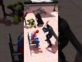 GTA V: DC vs MARVEL! SPIDERHULK vs. BATMAN & SUPERMAN! #shorts #gta5