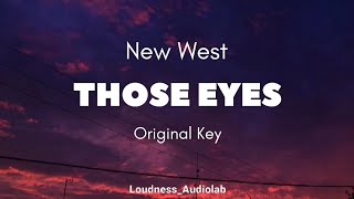 Those Eyes - New West (Karaoke with lyrics - Original key)