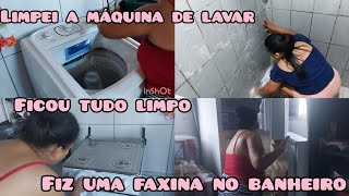 LIMPEI A MÁQUINA DE LAVAR/ FICOU TUDO LIMPO