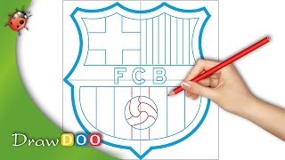 FC Barcelona Logo from FIFA logos Drawing Tutorial