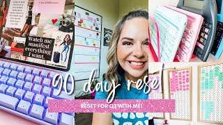 90 DAY RESET ROUTINE ✨❤️cleaning up, new goals, fresh momentum