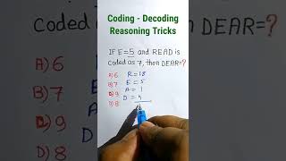 Coding-Decoding Reasoning Trick| Reasoning Classes| Reasoning SSC CGL Questions|