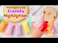 Homemade CANDY HIGHLIGHTER 😍 - DIY Highlighter pen with paper | Easy craft ideas - diy paper crafts