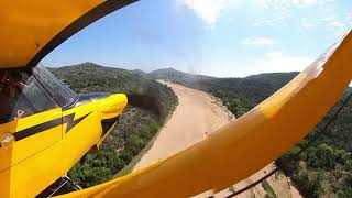 Canyon backcountry flying in a Cubcrafters FX3 STOL plane