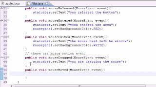 Java Programming Tutorial 76 - MouseMotionListener interface