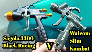 Walcom Slim Kombat v Sagola 3300 Black Racing