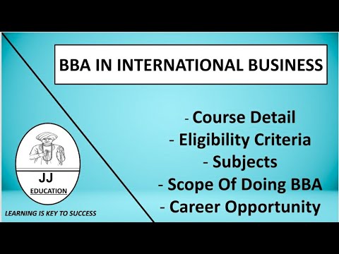 BBA In International Business|BBA In International Business Course ...