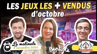 LE TOP VENTES jeux de société d'Octobre 2024 avec Baptiste (Passion du jeu) - GBL