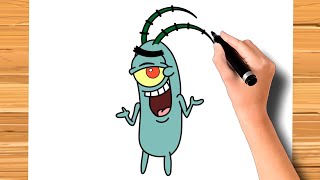 como desenhar o Plankton - como dibujar plancton - how to draw plankton