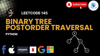 🔥Leetcode 145. Binary Tree Postorder Traversal - Python #faang 🏆#leetcode #coding #codinginterviews