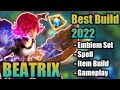 BEATRIX GAMEPLAY | BEATRIX EMBLEM AND BUILD 2022 | BEATRIX SUBMACHINE GUN BUFF | BEATRIX IS BACK