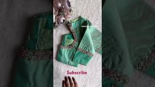 Simple maggam work blouse designs ideas 2024 #blousedesigns #maggamworkblousedesigns