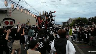 信太・幸地区だんじり祭り2022年10月10日　後宮上代町ラスト