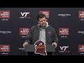 Brent Pry Postgame Press Conference (Virginia)