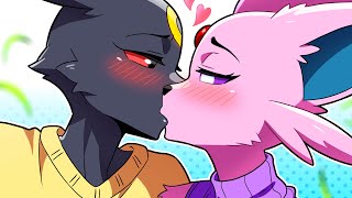 Umbreon and Espeon KISS 💋