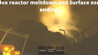 Roblox cpuf halloween update reactor meltdown and Surface escape ending