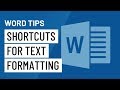 Word Quick Tip: Basic Shortcuts for Text Formatting