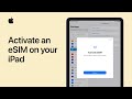 How to activate an eSIM on your iPad | Apple Support