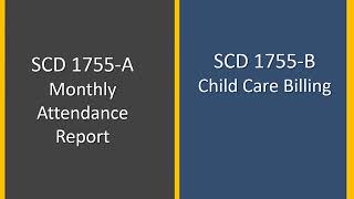 SCD 1755-A Monthly Attendance Report