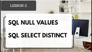 SQL DISTINCT & SQL NULL VALUES WITH EXAMPLES USING ORACLE SQL DEVELOPER