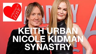 Synastry Chart Reading of Keith Urban and Nicole Kidman
