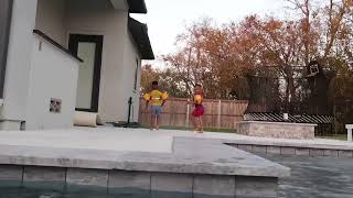 BIANNCA SAVED KYRIE FROM DROWNING **FIRST SWIMMING LESSON**