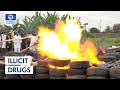 Illicit Drugs: NDLEA Destroys Part Of Cocaine  Recovered In Ikorodu, Lagos