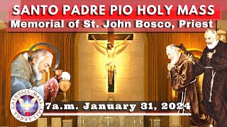 Catholic Mass Today Live at Santo Padre Pio National Shrine - Batangas.  31 Jan  2024  7a.m