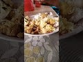 mari makan.Babi rica+ Nasi dan sayur Campur. Enak skali...