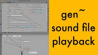gen~ Sound File Playback [Max/MSP Tutorial]