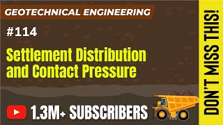 Settlement Distribution and Contact Pressure | Shallow Foundation | Geotechnical Engineering - GATE