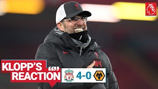 Klopp's Reaction: 'We all had goosebumps when we saw the fans' | Liverpool vs Wolves