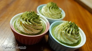 แจกสูตร มัทฉะพุดดิ้ง เมนูขนมหวานทำง่ายแสนอร่อย I matcha pudding I