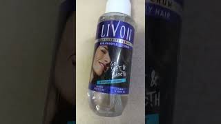 livon anti-frizz serum for rough \u0026 dry hair damage protection with argan oil