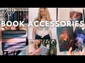 book accessories haul 📚 clothing, book marks, dust jackets, page overlays, and more