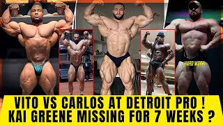 No News of Kai Greene + Vito's improvements + Sleeping On Carlos ? Martin up 30 lbs + Behrooz +Akim