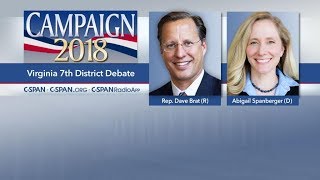 Virginia 7th Congressional District Debate Dave Brat (R) vs Abigail Spanberger (D) Oct 15, 2018