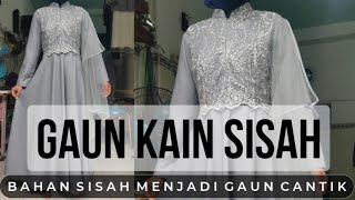 Cara Mudah Membuat Gaun Brokat Dari Bahan Sisah