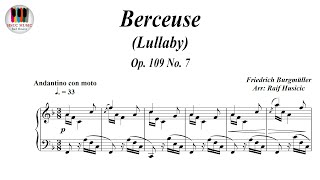 Berceuse, Lullaby, Op. 109 No. 7 - Friedrich Burgmüller, Piano Sheet Music, Piano Tutorial