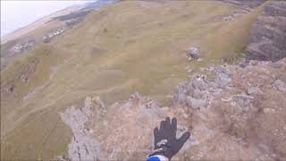 Dramatic moment off road biker films himself plunging 40ft off cliff - and lives to tell the tale