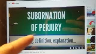 #larpfraud subornation of purjury a