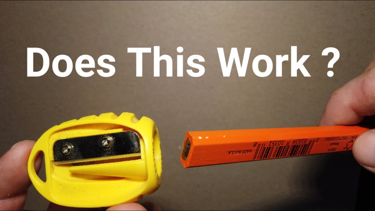 Carpenter Pencil Sharpener Youtube