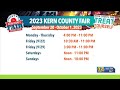 2023 kern county fair schedule