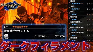 【MHRise】ゴシャハギをボコボコにできる！ダークフィラメント(火拡散弓)を使った装備紹介！【モンハンライズ】