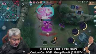 Moment Pakcik Gaming LIVE Streaming Mobile Legends Bang Bang Esport Gameplay 2024 M6 Malaysia MLBB