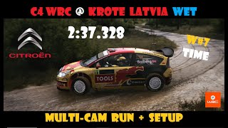 EA WRC | Citroen C4 WRC @ Krote Latvia Wet | 2:37.328 | multi-cam run + setup