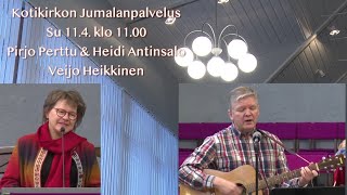 Kotikirkon Jumalanpalvelus, Pirjo Perttu, Heidi Antinsalo ja Veijo Heikkinen