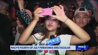 New Yorkers enjoy 4th of July fireworks