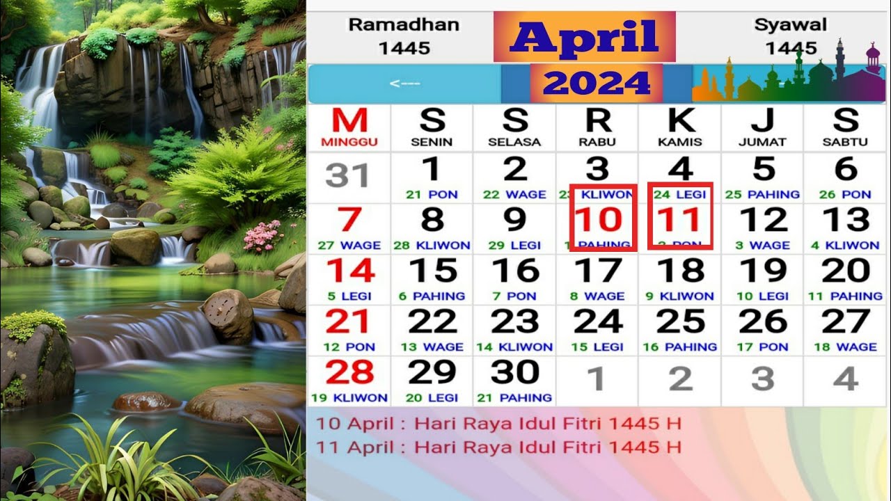 KALENDER 2024 Lengkap Hari Libur Nasional, Tanggal Jawa, Tanggal ...